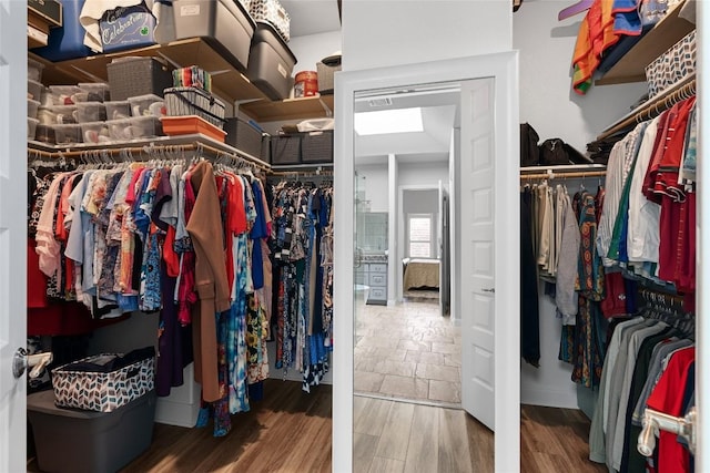 138 Loysoya St, Bastrop, TX 78602 - spacious closet with wood finished floors