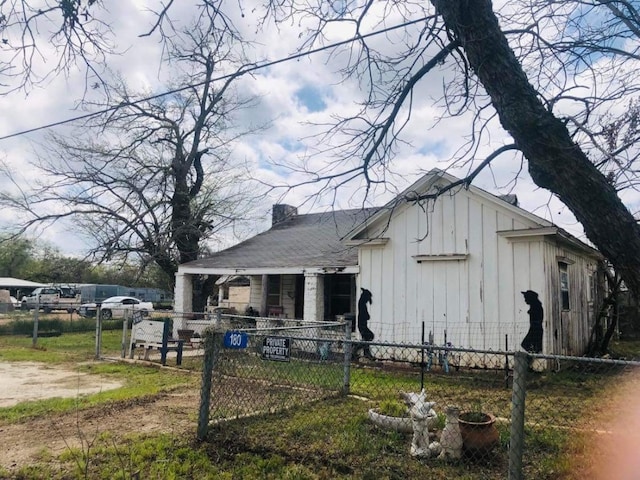 view of back of property