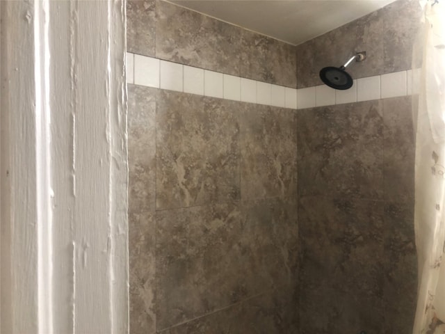 details with tiled shower