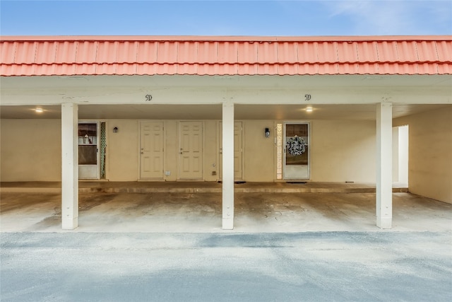 view of basement