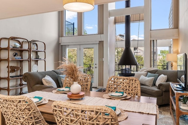 203 Venture Blvd S, Point Venture, TX 78645 - sunroom / solarium with french doors