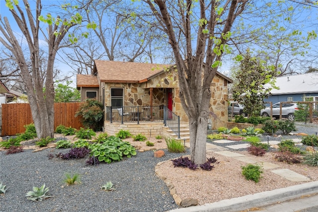 view of front of property