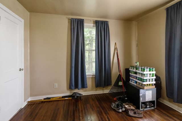 rec room featuring hardwood / wood-style floors