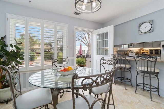 view of dining space