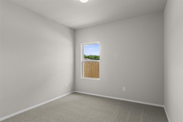 view of carpeted empty room