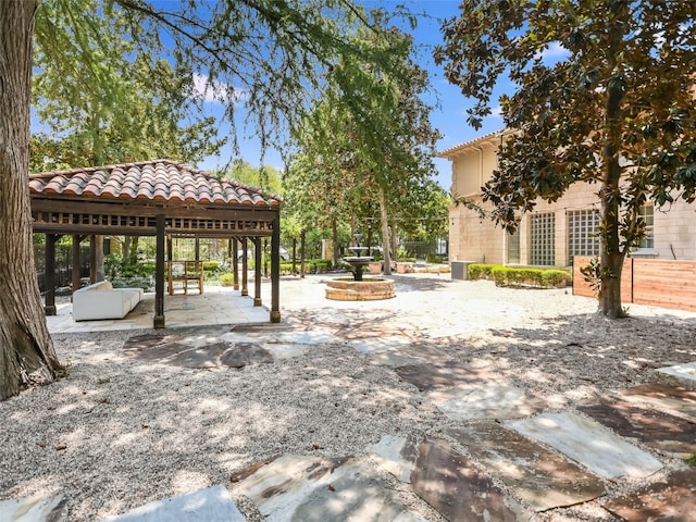 view of home's community featuring a gazebo