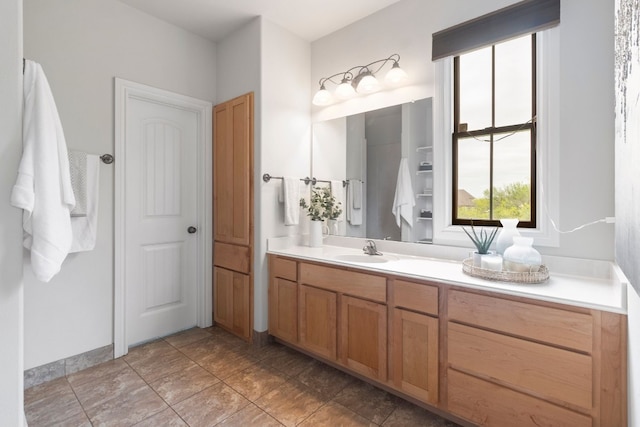 bathroom with vanity