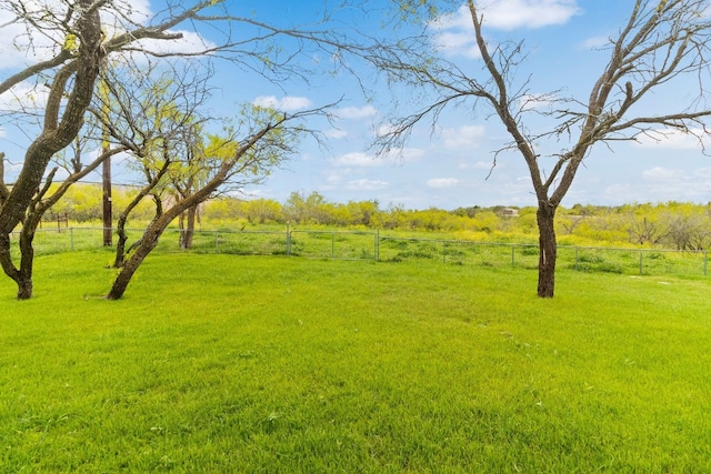 view of yard featuring a rural view