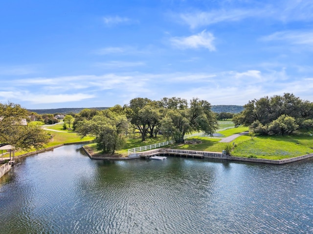 view of water feature