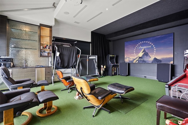 playroom with carpet flooring