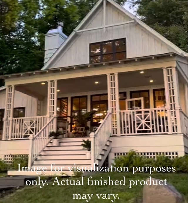 view of front of house featuring a porch