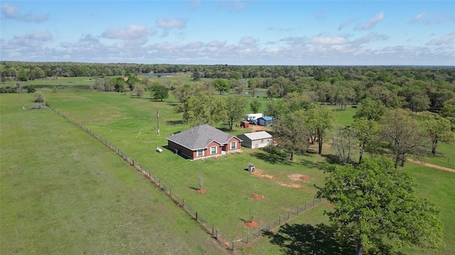 188 Zindler Ln, Paige, TX 78659 - birds eye view of property with a rural view
