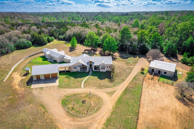 view of drone / aerial view