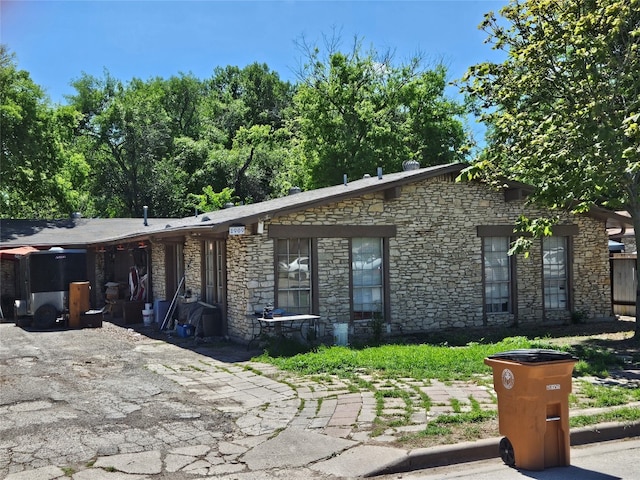 view of ranch-style home