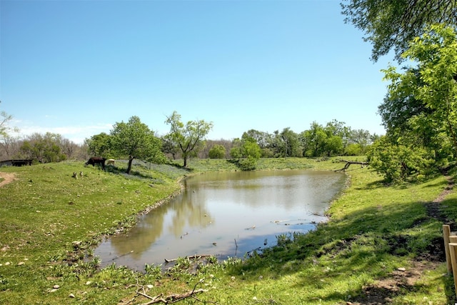 view of water feature