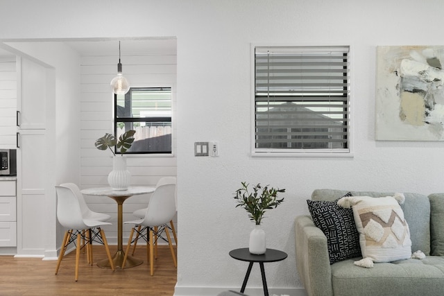 dining room featuring light hardwood / wood-style floors