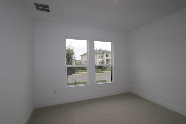 unfurnished room with carpet flooring and a wealth of natural light