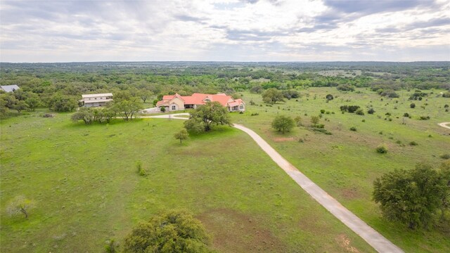 bird's eye view featuring a rural view