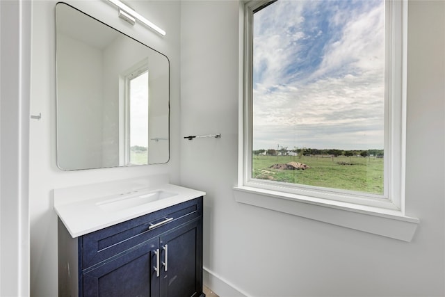 bathroom featuring vanity