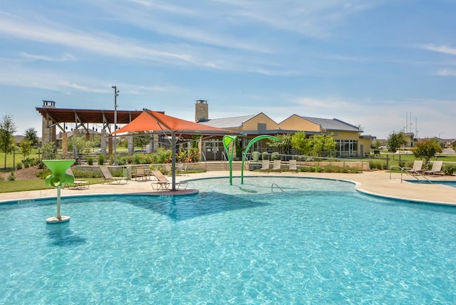 view of pool with a patio