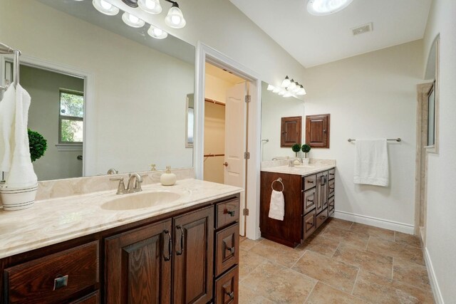 bathroom with vanity