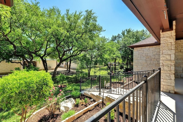 view of balcony