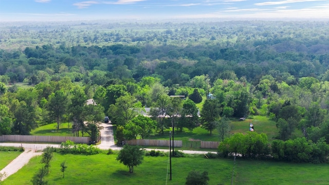 view of aerial view