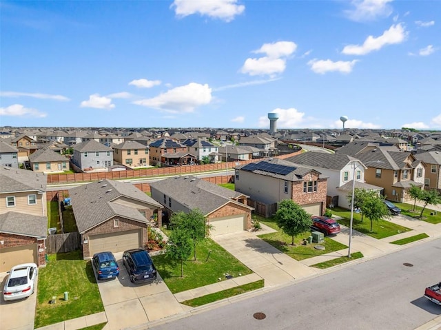 bird's eye view featuring a residential view