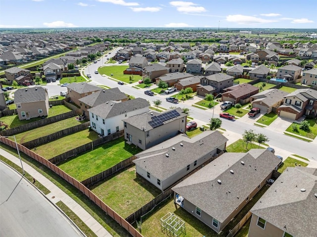 aerial view featuring a residential view