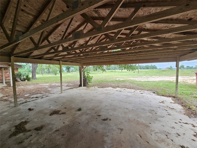 view of patio / terrace with a rural view