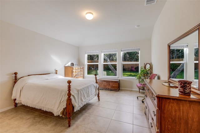 view of tiled bedroom