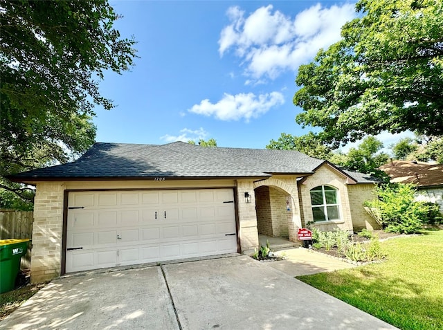 ranch-style house with a garage