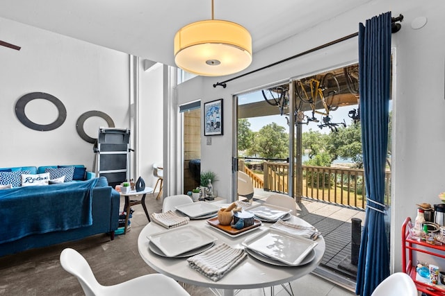 269 Venture Blvd S, Leander, TX 78645 - dining area with a chandelier