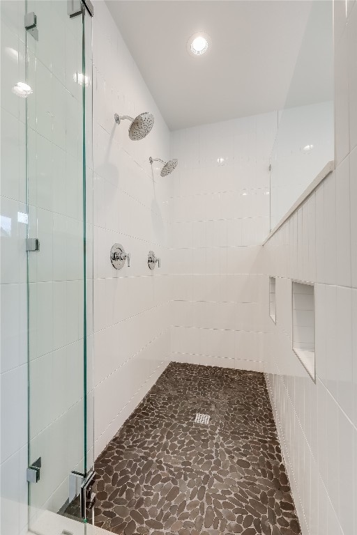 bathroom with an enclosed shower