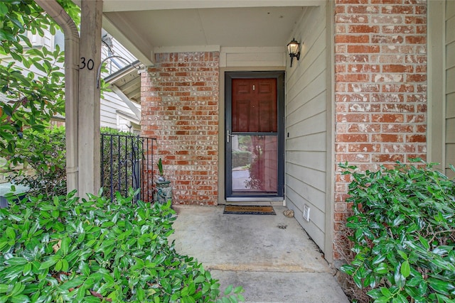 view of entrance to property