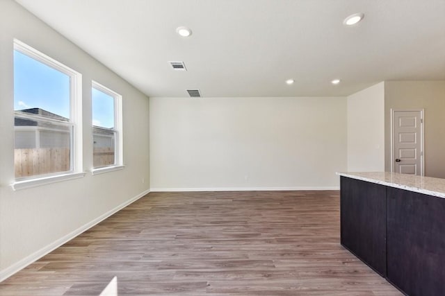 interior space featuring light wood-type flooring