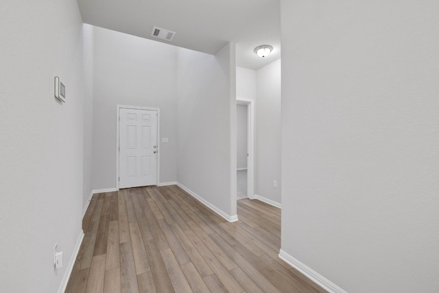 entryway with light wood-type flooring