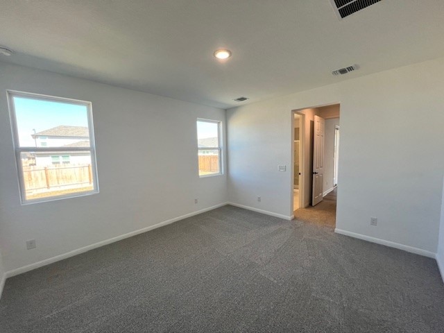 view of carpeted empty room