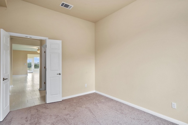 view of carpeted empty room