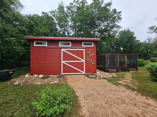 view of outbuilding