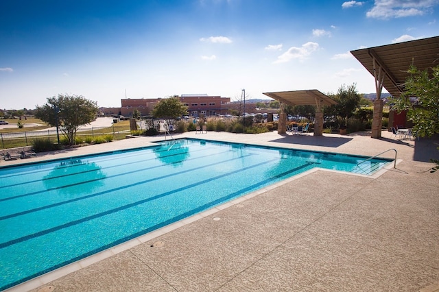 view of pool with a patio area