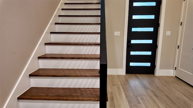 interior space featuring hardwood / wood-style flooring