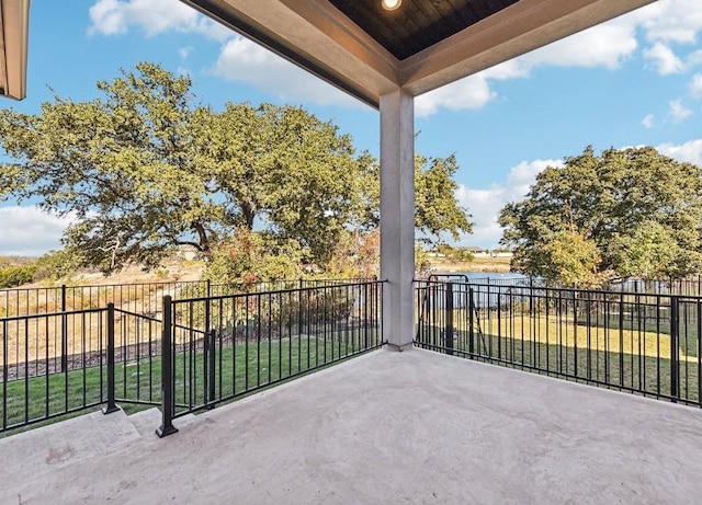 226 Flora Springs Cv, Liberty Hill, TX 78642 - view of patio / terrace featuring a water view