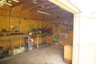 view of storage area