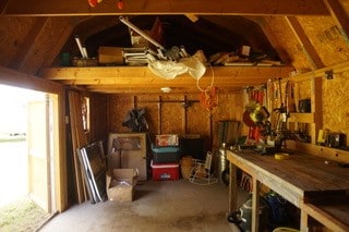 view of storage room