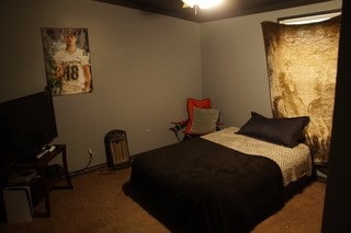 bedroom with carpet flooring