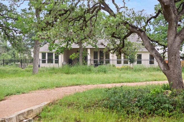 exterior space with fence