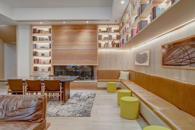 living room featuring hardwood / wood-style floors