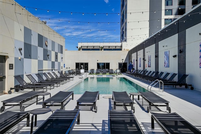 view of pool with a patio