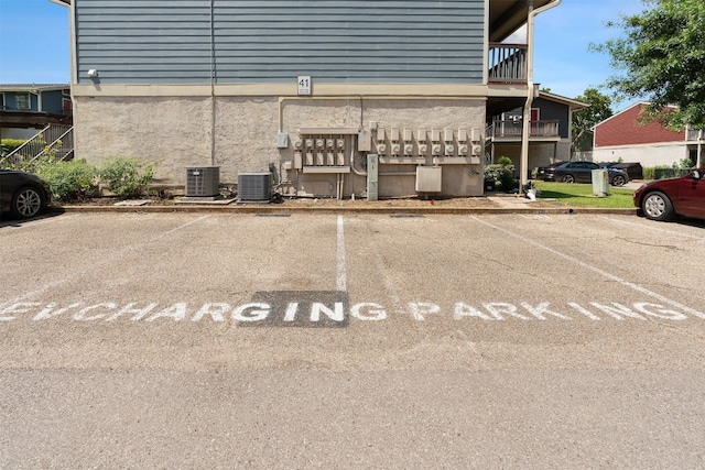 view of parking / parking lot